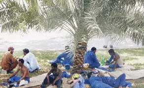 Original Gulf Times clipping: Labourers to get relief from scorching heat